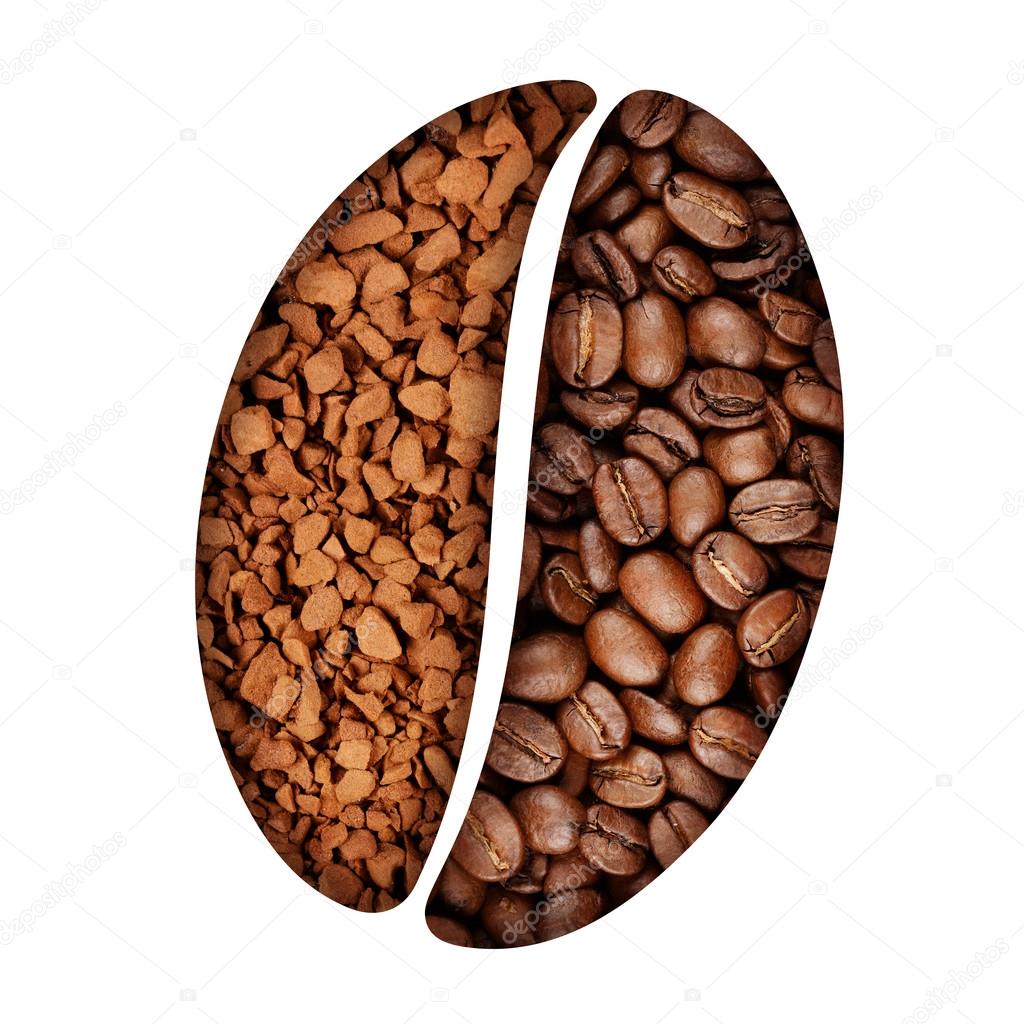 Coffee bean symbol