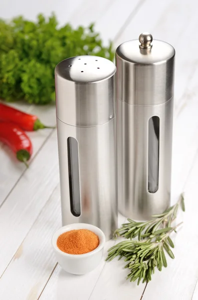 Salt and pepper — Stock Photo, Image