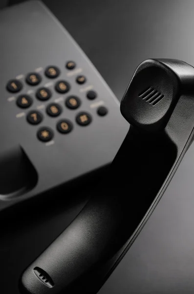 Telefono nero — Foto Stock