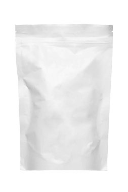 Beyaz plastik çanta izole edilmiş.,