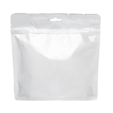 Beyaz plastik çanta izole edilmiş.,