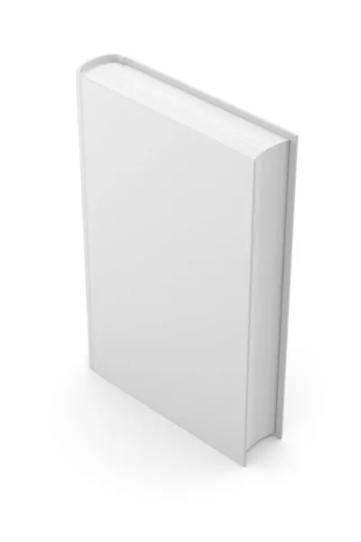 Чистый Серый Твёрдый Переплет Книги Изолированы Белом Фоне Макет Рендеринга Стоковое Изображение