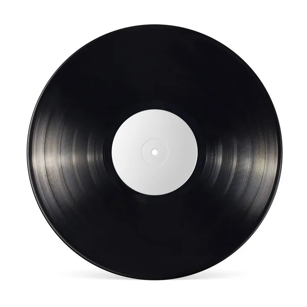 Disque Vinyle Pouces Isolé Sur Fond Blanc — Photo