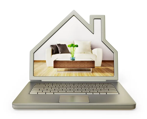 Computer house — Stock Photo, Image