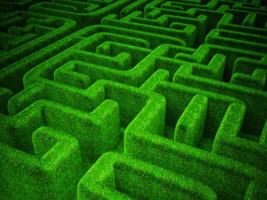green maze clipart