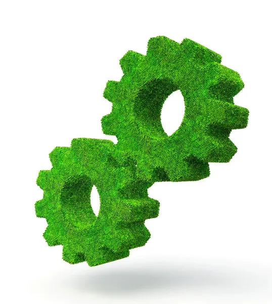 Gears green — Stock Photo, Image