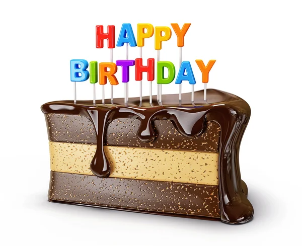 lezzetli bir parça pasta beyaz zemin üzerine