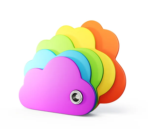 Nubes multicolor — Foto de Stock