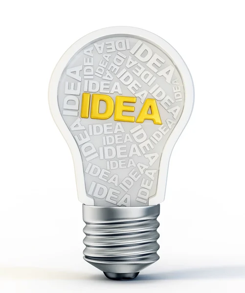 Idea lampadina — Foto Stock