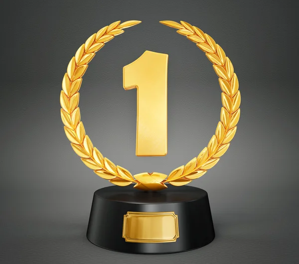 Gold trophy — Stock Photo, Image