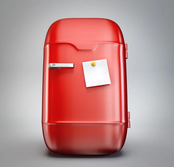 Red fridge — Stock Photo, Image