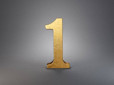 Gri arka planda izole edilmiş bir tabela. 3d illüstrasyon