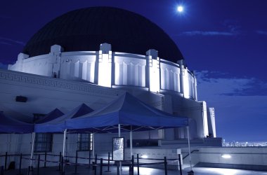 Griffith Observatory at Night clipart