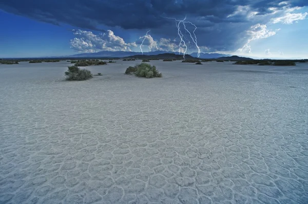 Desert Lightning Storm — Stock Photo, Image