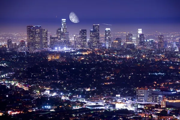 Los Angeles à noite — Fotografia de Stock