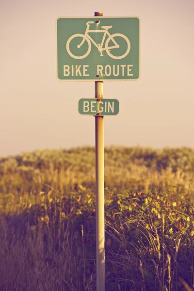 Bike Route Begin — Stock Photo, Image