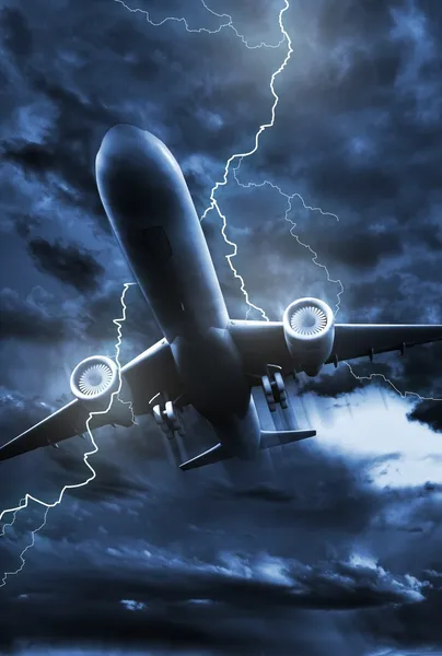 Avión Lightning Strike —  Fotos de Stock