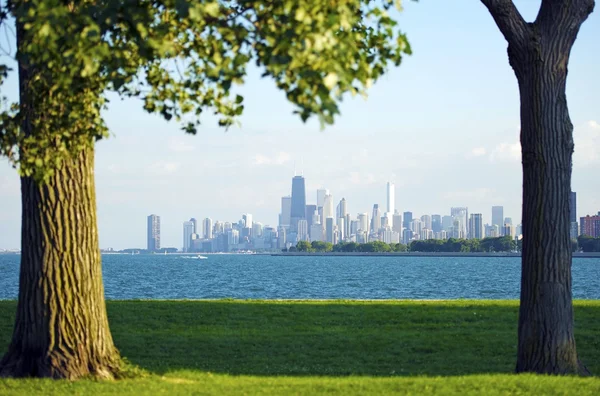 Chicago ve michigan Gölü — Stok fotoğraf