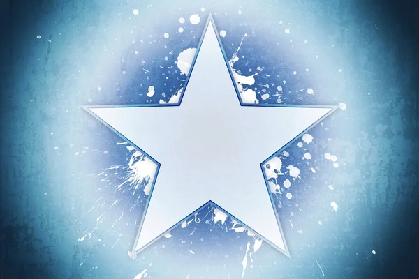 Blå stjärnan — Stockfoto