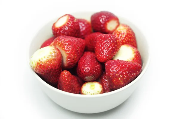 Bio-Erdbeeren — Stockfoto
