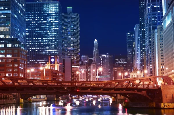 Chicago Franklin Bridge — Stock Photo, Image