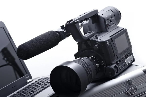 Camera with Microphone — Stock Photo, Image