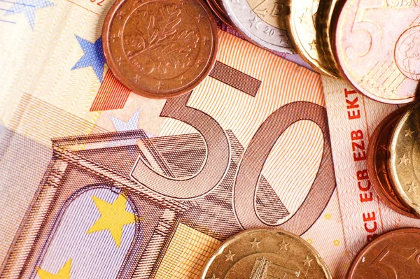 五十欧元欧元的钱 — 图库照片