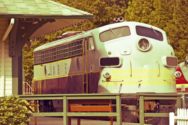 Vintage trein motor — Stockfoto