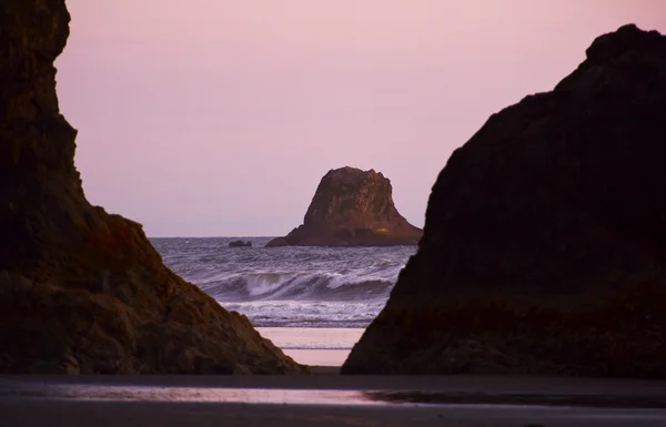 岩太平洋岸 — 图库照片