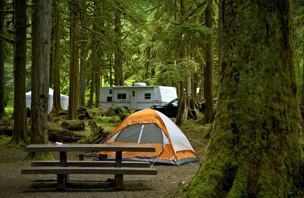 O acampamento — Fotografia de Stock