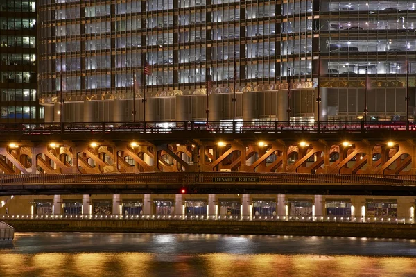 Ponte DuSable em Chicago — Fotografia de Stock