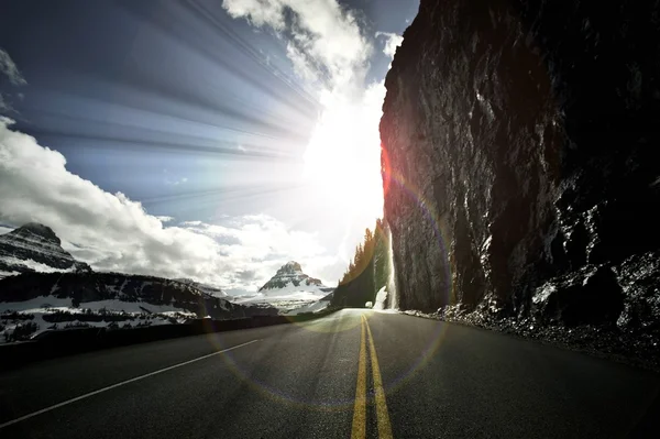 Rumbo al Sol Road — Foto de Stock