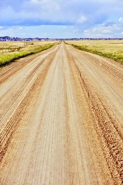 Prairie onverharde weg — Stockfoto