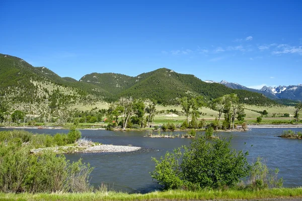 Dolina rzeki Yellowstone — Zdjęcie stockowe