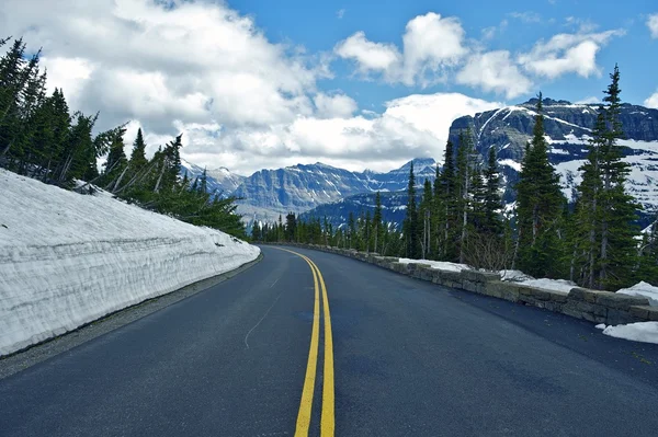 Carretera de montaña de Montana — Foto de Stock