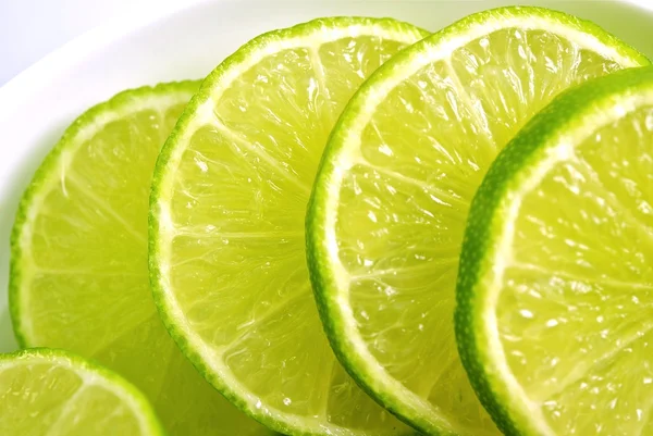 Sliced Limes — Stock Photo, Image