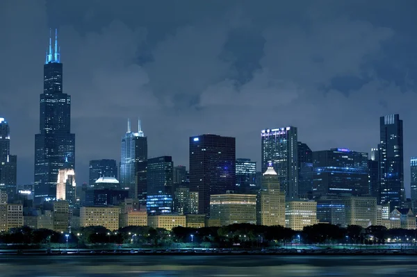 Чикаго, Іллінойс горизонт — стокове фото