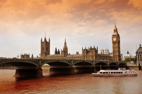 Westminster bridge, Wielka Brytania — Zdjęcie stockowe