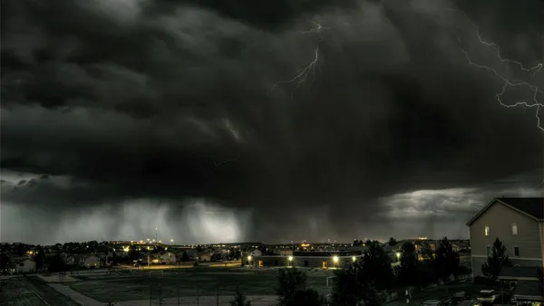 Unwetter über Nacht — Stockfoto