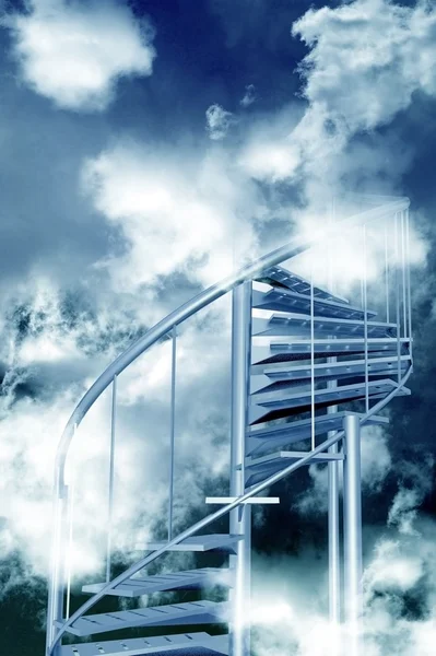 하늘을 향한 계단 — 스톡 사진