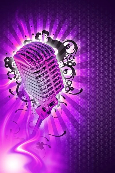 Pinky Karaoke Design — Stock Photo, Image