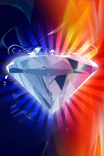 Färgglada diamond — Stockfoto