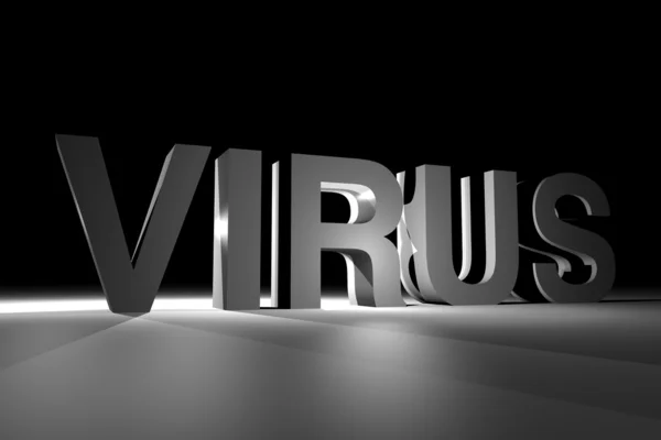 Donkere virus thema — Stockfoto