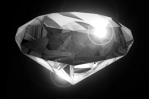 Schwarzer Diamant — Stockfoto