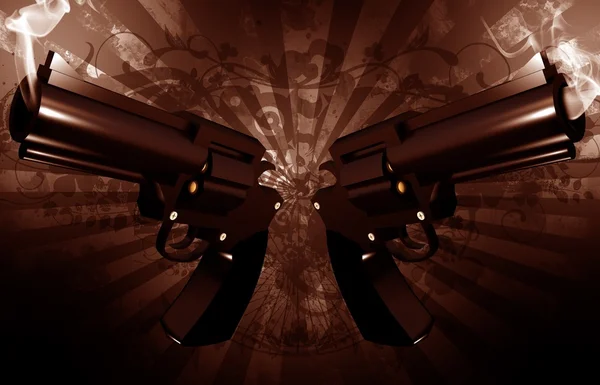 Grunge Revolvers — Stock Photo, Image
