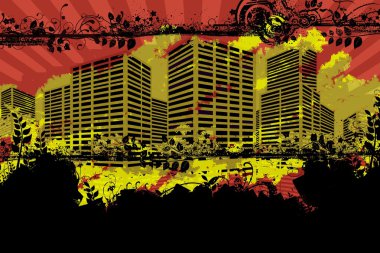 kentsel grunge arka plan