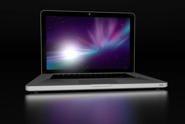 Laptop Front 3d — Stockfoto