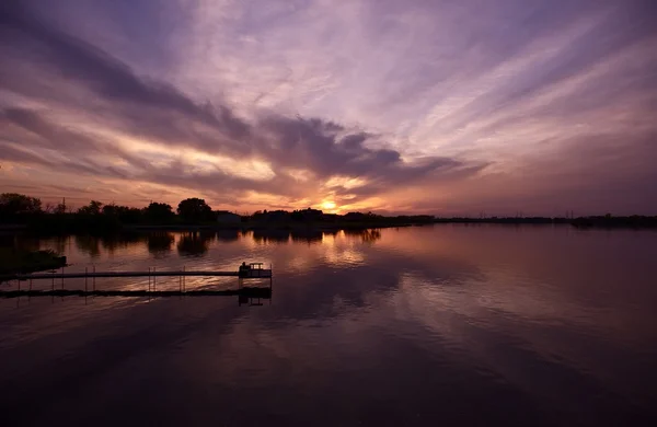 Sunset di Illinois — Stok Foto