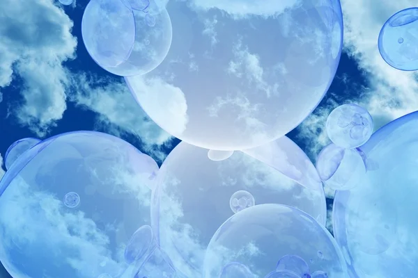 Bubblor i himlen — Stockfoto