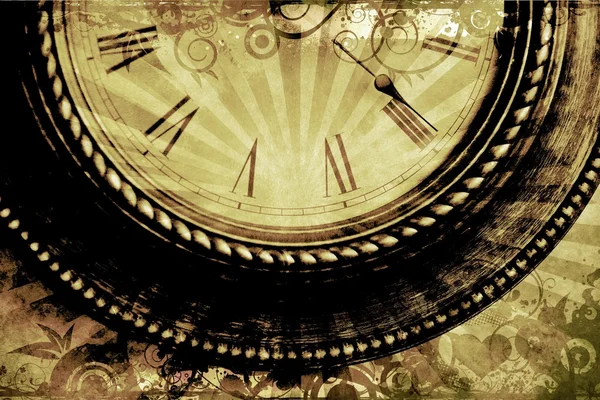 ヴィンテージ時計の背景 — ストック写真